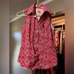 Back in the Saddle top. Size Medium.